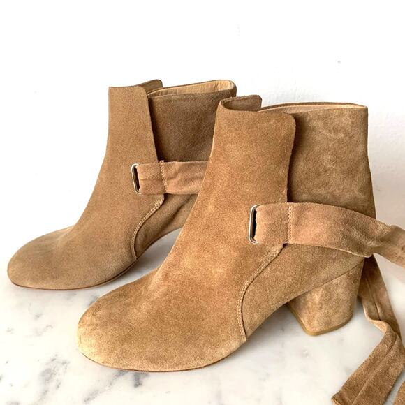 Brand New with Tag - Rag & Bone Dalia Suede Ankle-Tie Boot Women's 5 US - Picture 3 of 11